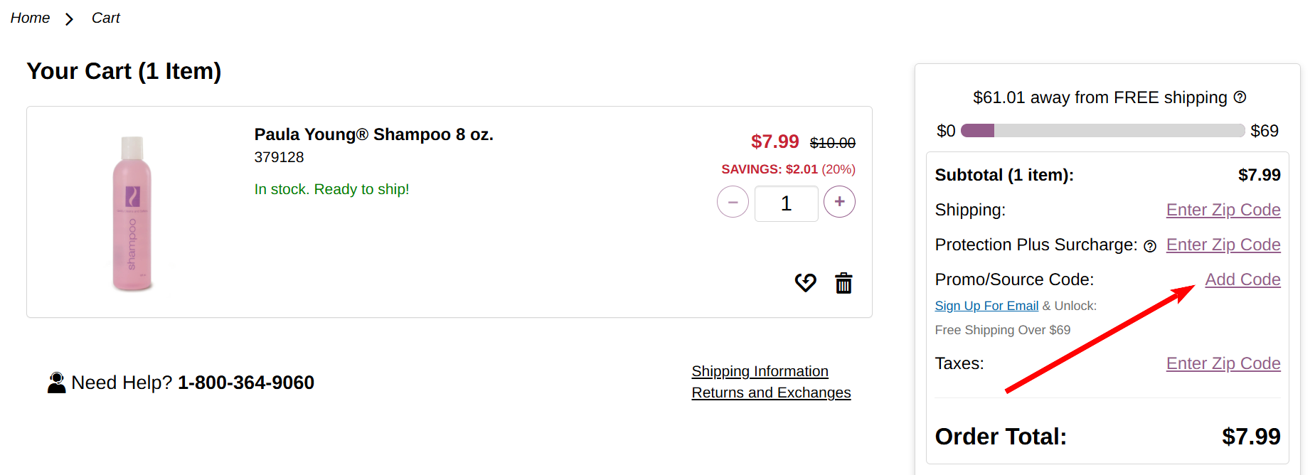 “How to apply a Paula Young promo code”